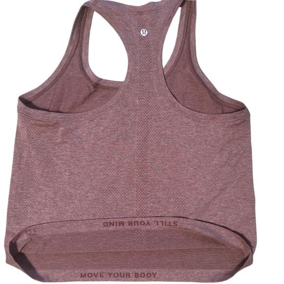 Lululemon Swiftly Tech Racerback Tank Top 2.0 - Race Length  Pink Rosebud Sz:10 - Picture 4 of 12
